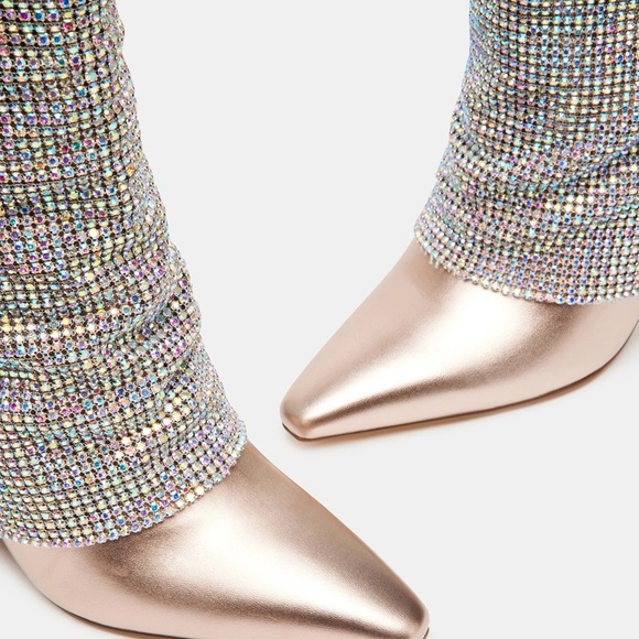 Steve Madden Sparkle Rhinestone Boots - Picture 4 of 8